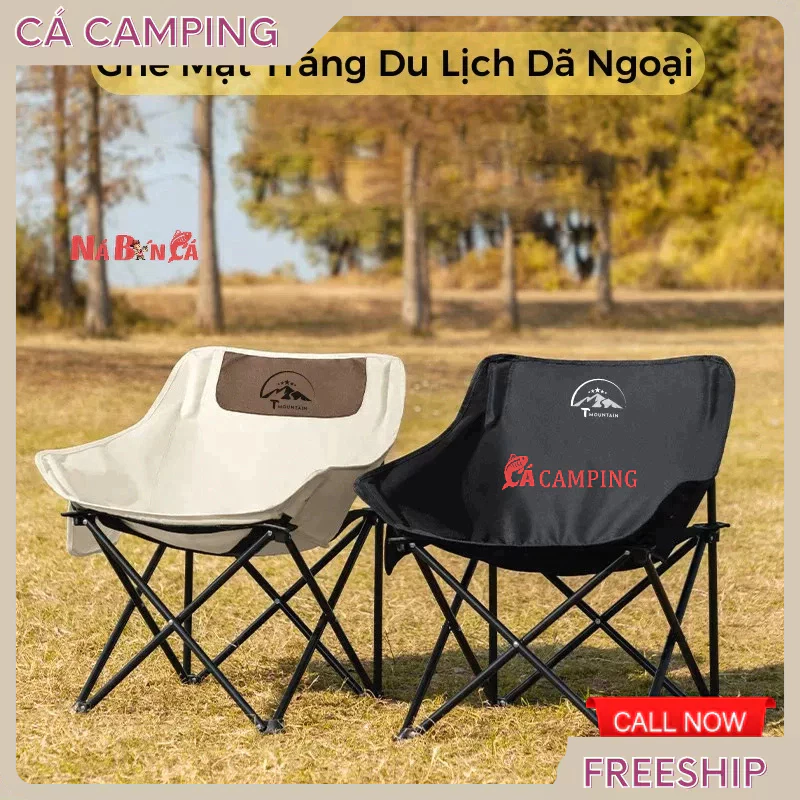 Ghế Gấp Gọn Camping Tmountain, Ghế Xếp Dã Ngoại Du Lịch Ngoài Trời Chịu Tải 150kg Gọn, Nhẹ, Bền
