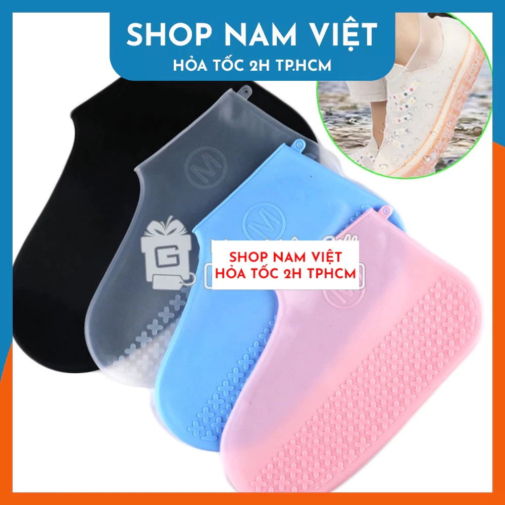 Bọc Giày Đi Mưa Silicon Siêu Bền - Bảo Vệ Giày Trắng Khỏi Bùn Đất - 2 Kích Cỡ