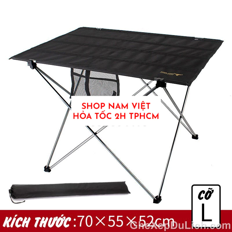 Bàn Gấp Mặt Vải Cho Cắm Trại, Dã Ngoại
