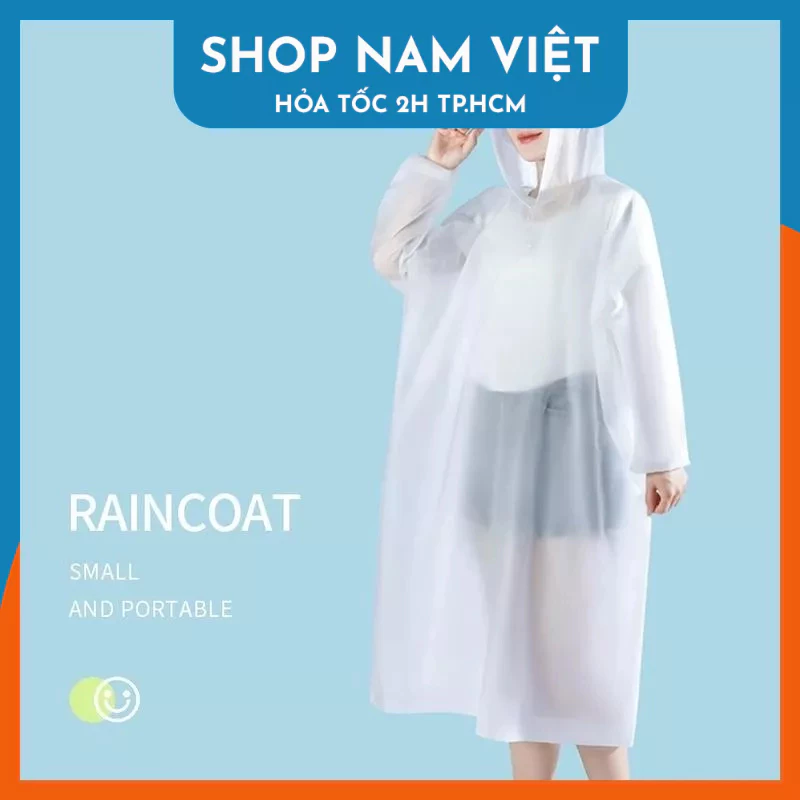 Áo Mưa Mặc Một Lần Có Nón Loại Tốt Dai Khó Rách