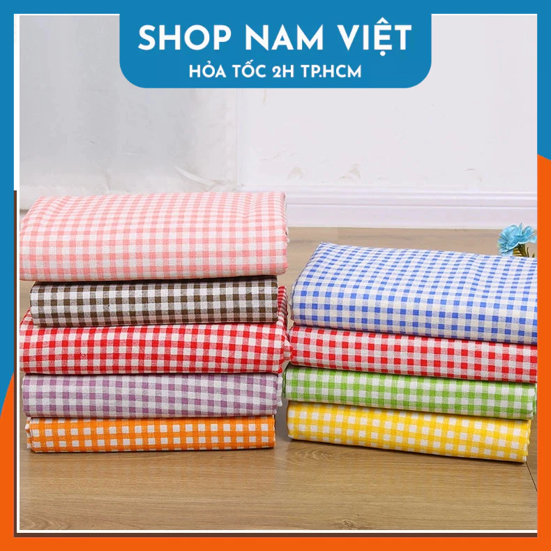 [BST CARO] Vải linen để may khăn trải bàn, khăn bếp, rèm cửa, đồ trang trí