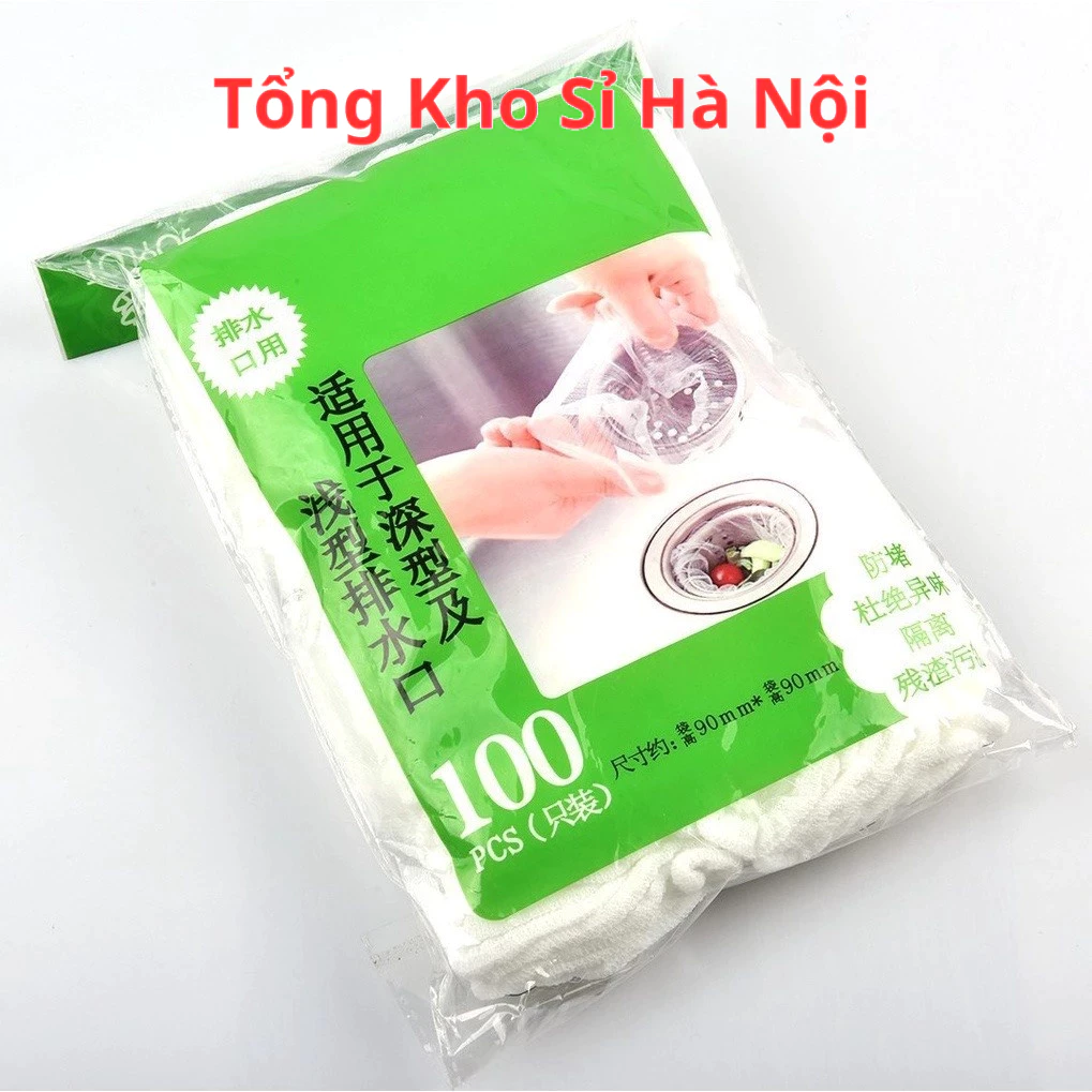 [Rẻ Vô Địch] Túi Lọc Rác Bồn Rửa Chén, Lưới Lọc Rác Bồn Rửa Bát Thiết Kế Kiểu Lưới, Đầu Túi Có Bo Chun, Dễ Dàng Sử Dụng