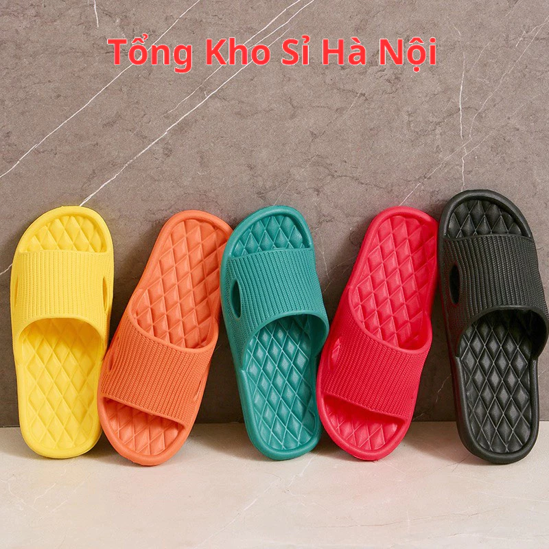 Dép nhựa siêu mềm đi trong nhà, văn phòng, nhà tắm hàng xuất Nhật chống trơn trượt đế trám