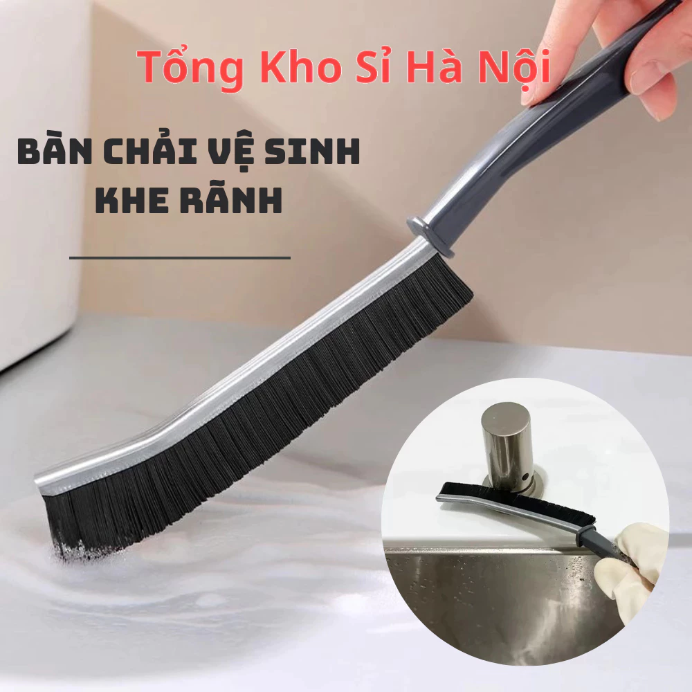 Bàn Chải Mini Làm Sạch Kẽ Rãnh Khe Hở Loại Bỏ Vết Bẩn Mạch Sàn Nhà, Khe Tường. Chổi Cán Dài Cọ Bồn Rửa Vệ Sinh Khe Cửa