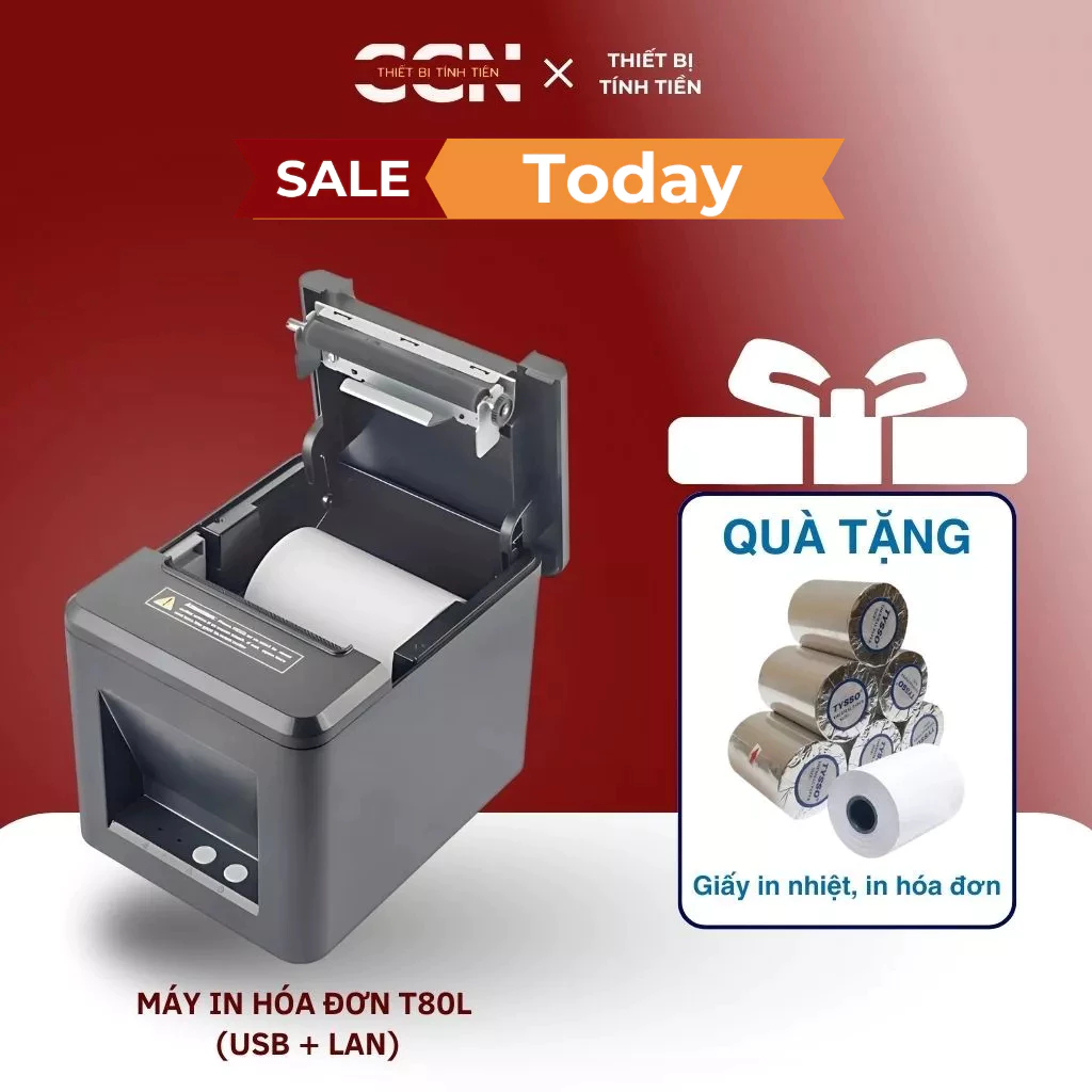 Máy In Hóa Đơn T80L (Kết Nối USB + LAN) – In Hóa Đơn Nhanh, Chất Lượng Cao, Dễ Dàng Kết Nối
