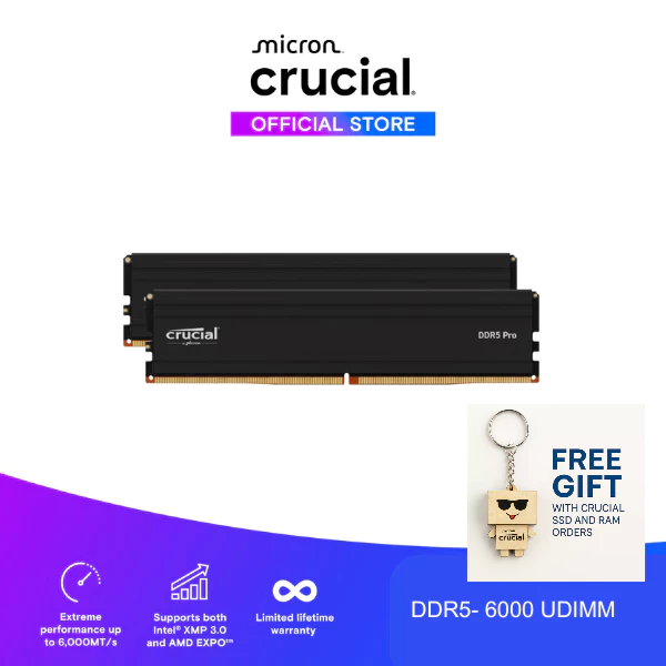 Ảnh sản phẩm: Crucial PRO DDR5 16GB 6000MHz