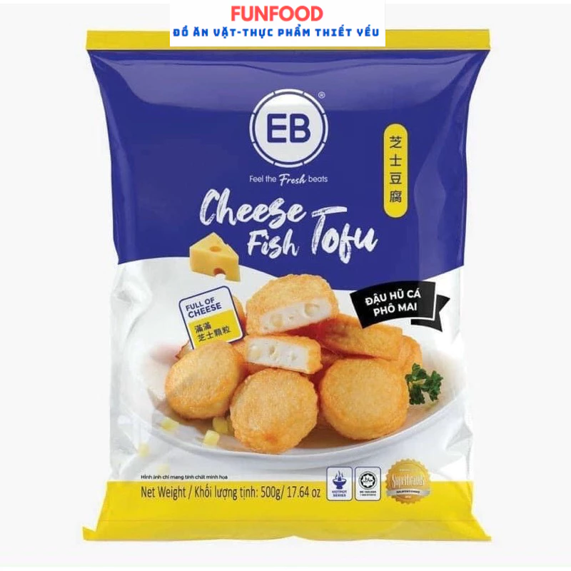 Đậu hũ cá phô mai Malaysia EB gói 500g Giao Hàng Hà Nội