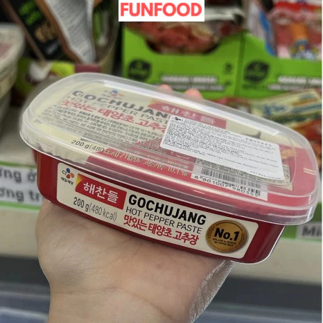Tương ớt Hàn Quốc Gochujang 200g, nấu bánh gạo, cơm trộn  nhập khẩu Hàn Quốc