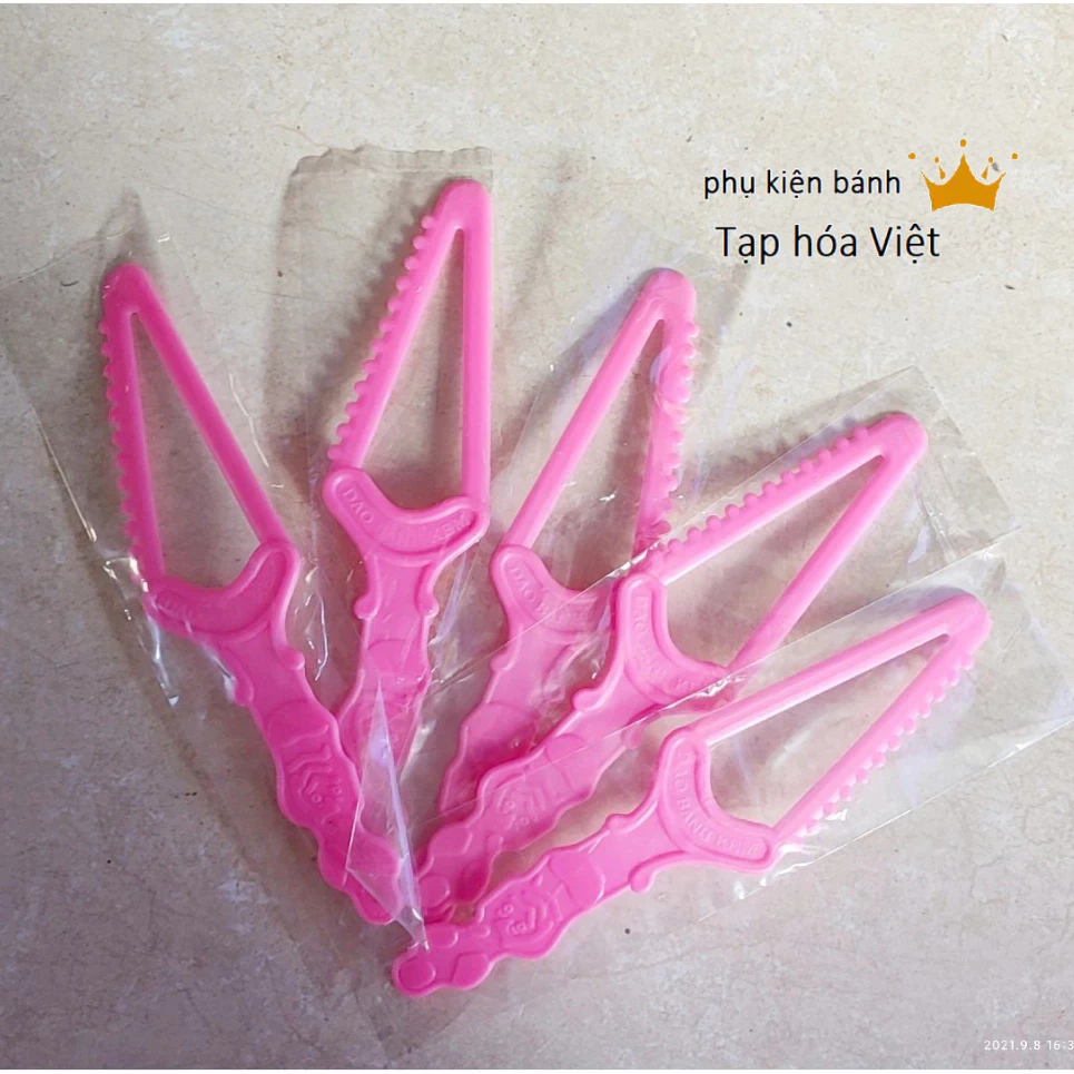 (DAO GẤU) TÚI 100 DAO Cắt Bánh kem (1 chiếc/ 1 túi), Dao Cắt Bánh sinh nhật