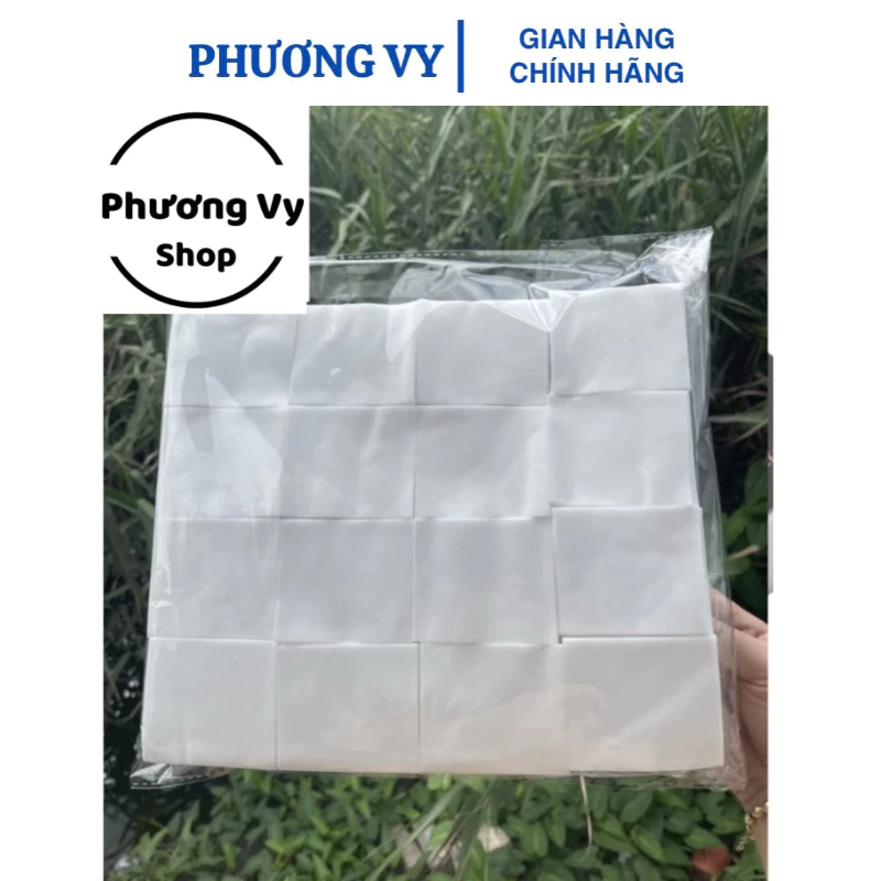 Bông 1600, 1200 miếng, bông tẩy trang, lau mực