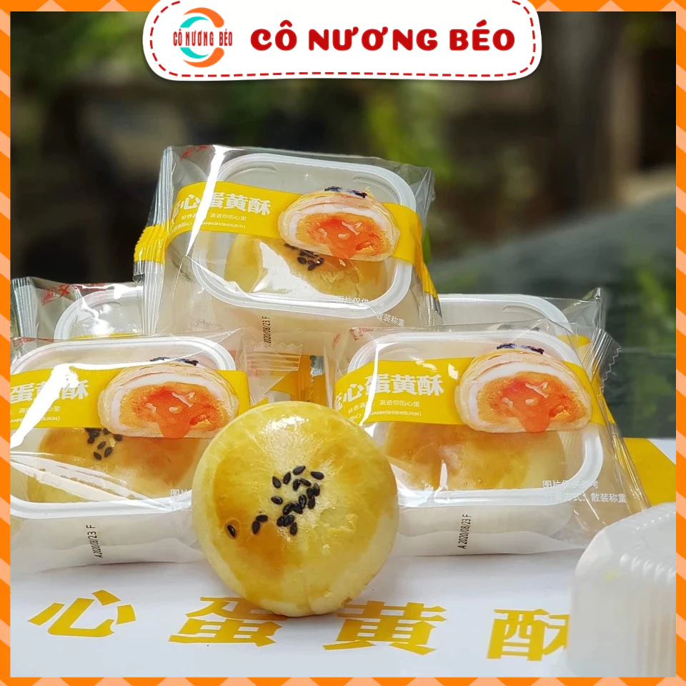 Xả Hàng Bánh Trứng Chảy Ngàn Lớp nhân trứng muối tan chảy Aidebao [9 chiếc] - Ăn vặt cô nương béo