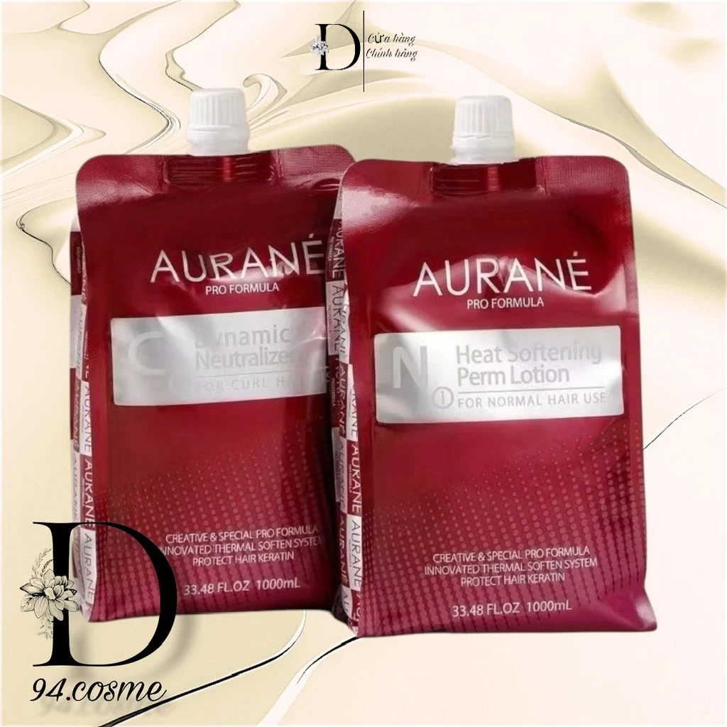 Chính hãng Thuốc Uốn Duỗi Phục Hồi Tóc Aurane 1000ml