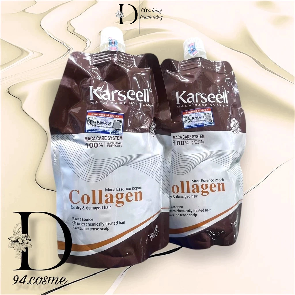 Kem Ủ Phục Hồi Tóc COLLAGEN KARSEELL MACA ESSENCE REPAIR COLLAGEN  500ml