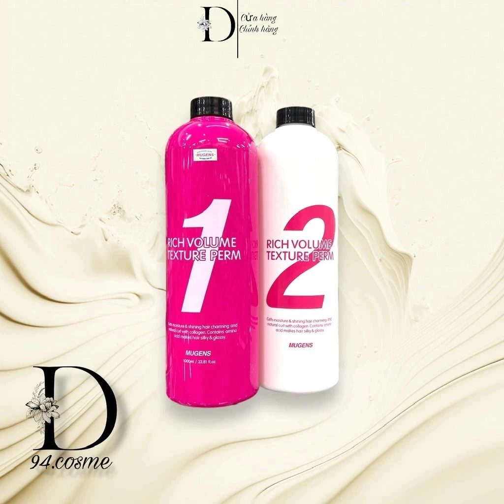 Thuốc Uốn Tóc khỏe Thảo Dược Đa Năng Mugens Rich Volume Hàn Quốc 1000ml