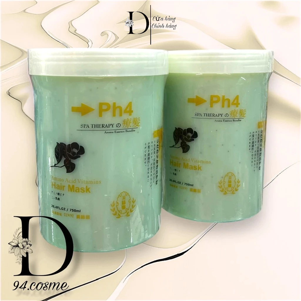 Ủ hấp tóc PH4 phục hồi, mềm mượt chính hãng 750ml