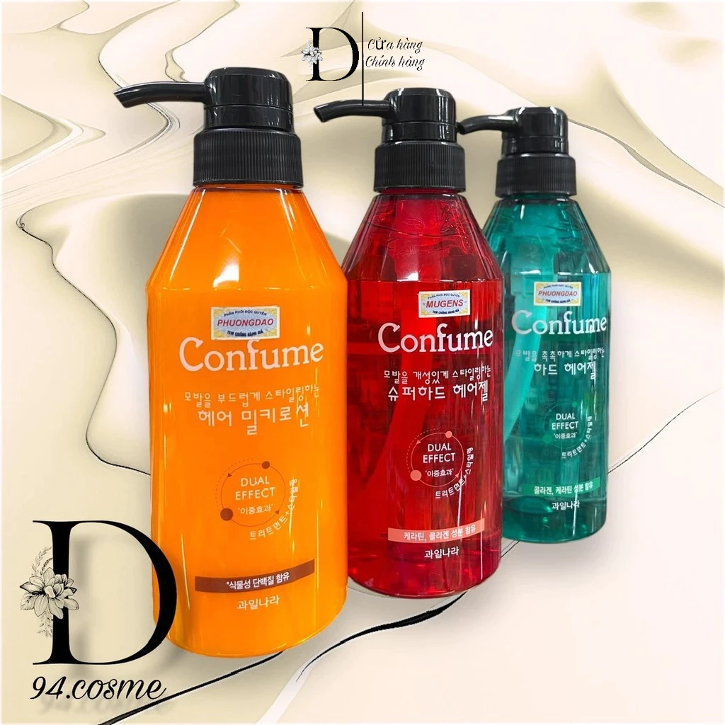 Gel Tóc tạo kiểu cho tóc xoăn mugens Confume Hàn Quốc