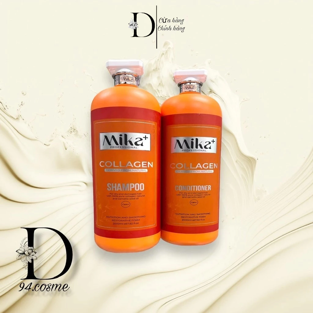 Dầu gội Collagen Mika+ Plus giảm gàu 2000ml