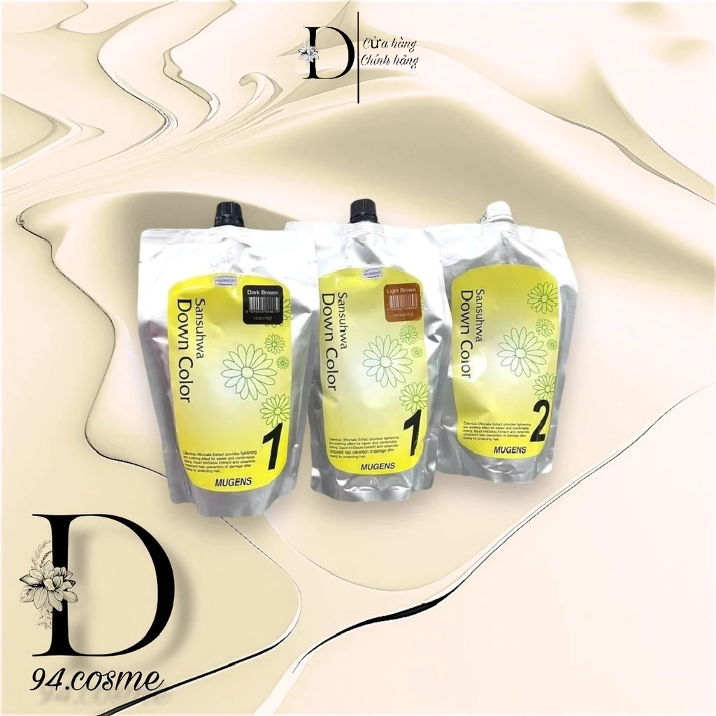 Nhuộm Phủ Bạc Thảo Dược Dạng Túi Mugens Sansuahwa Down Color 450gr