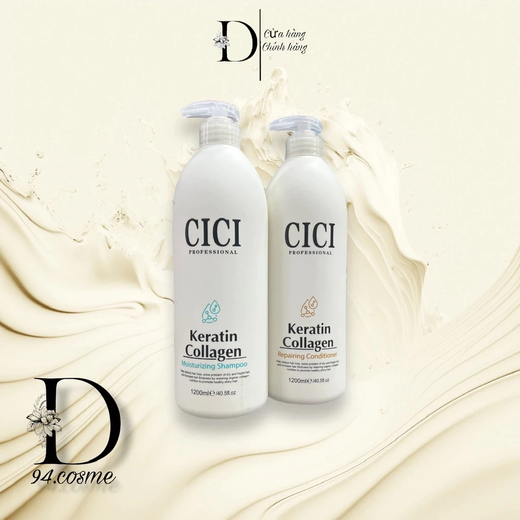 Dầu gội phục hồi Keratin Collagen Cici 1200ml