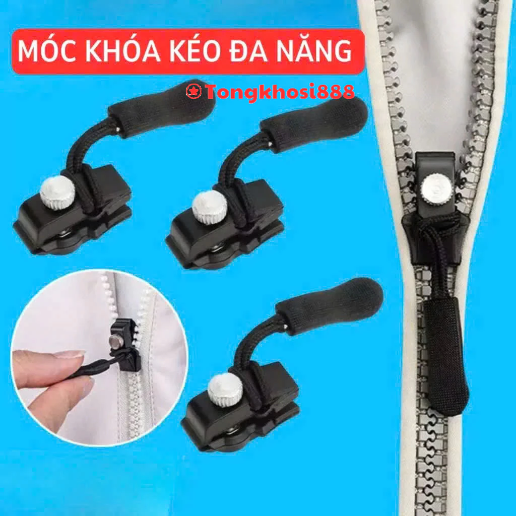 PVN68291 Set 2 Móc khóa thay thế khóa quần áo túi xách bị hỏng đa năng