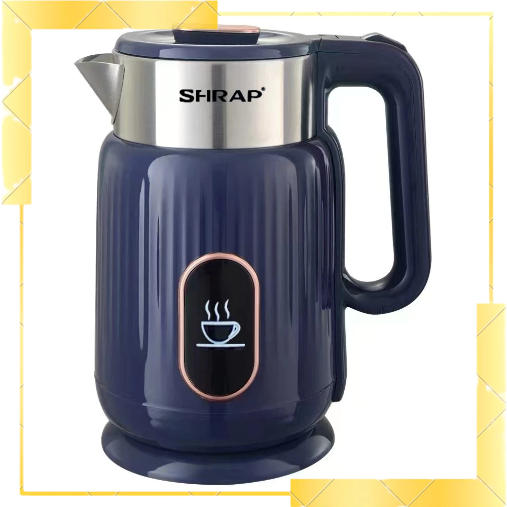 Ấm Siêu Tốc Mẫu Mới SHRAP SH-86 Dung Tích 3.2L Có 2 Lớp Cách Nhiệt, Công Suất 1500W Thân Chống Bỏng, Tự Động Ngắt