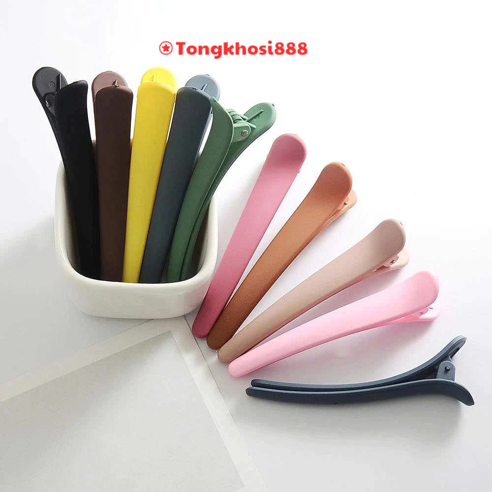 PVN69144  Kẹp tóc mái mỏ vịt màu pastel đơn giản phong cách hàn quốc tongkhosi888