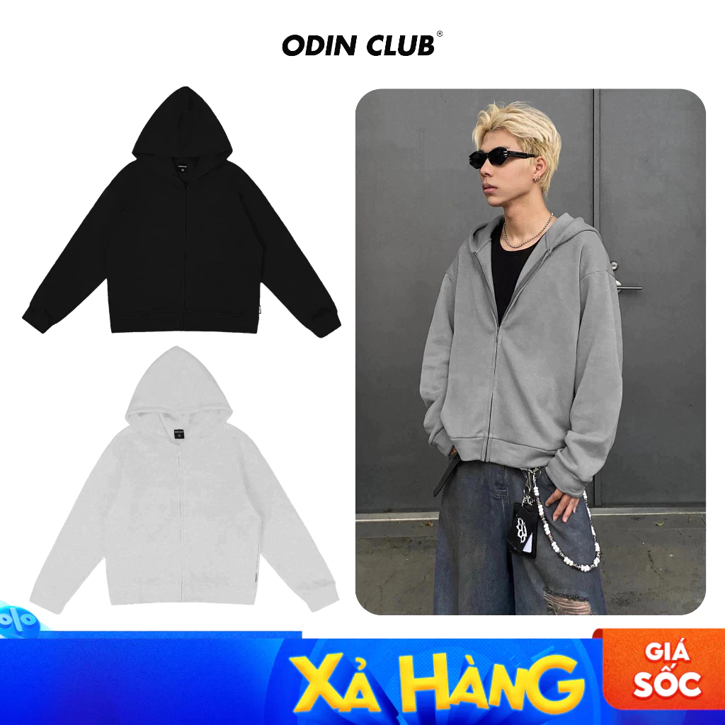 Áo khoác Hoodie Idle Jacket Odin Club, Áo khoác nỉ bông có khóa nam nữ unisex, Local Brand ODIN CLUB