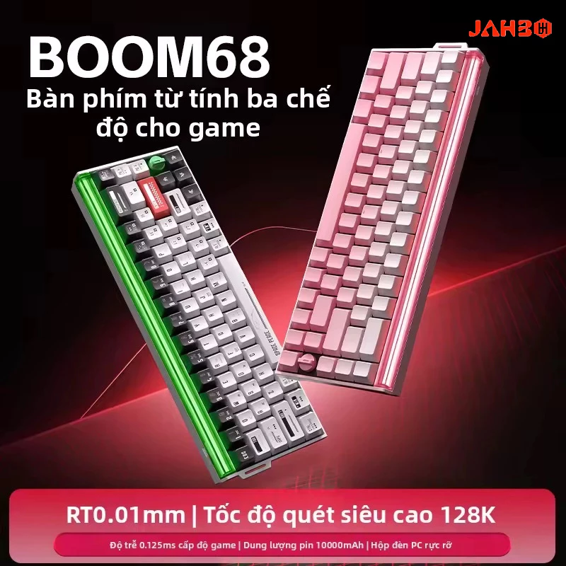 [Chính Hãng] Bàn Phím Cơ HE Không Dây LANGTU BOOM68 Tri-mode, 8k Polling Rate, Plate Carbon