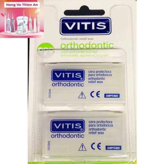 1 vĩ 2 hộp - Sáp nha khoa giảm đau khi chỉnh nha, niềng răng Vitis Orthodontic
