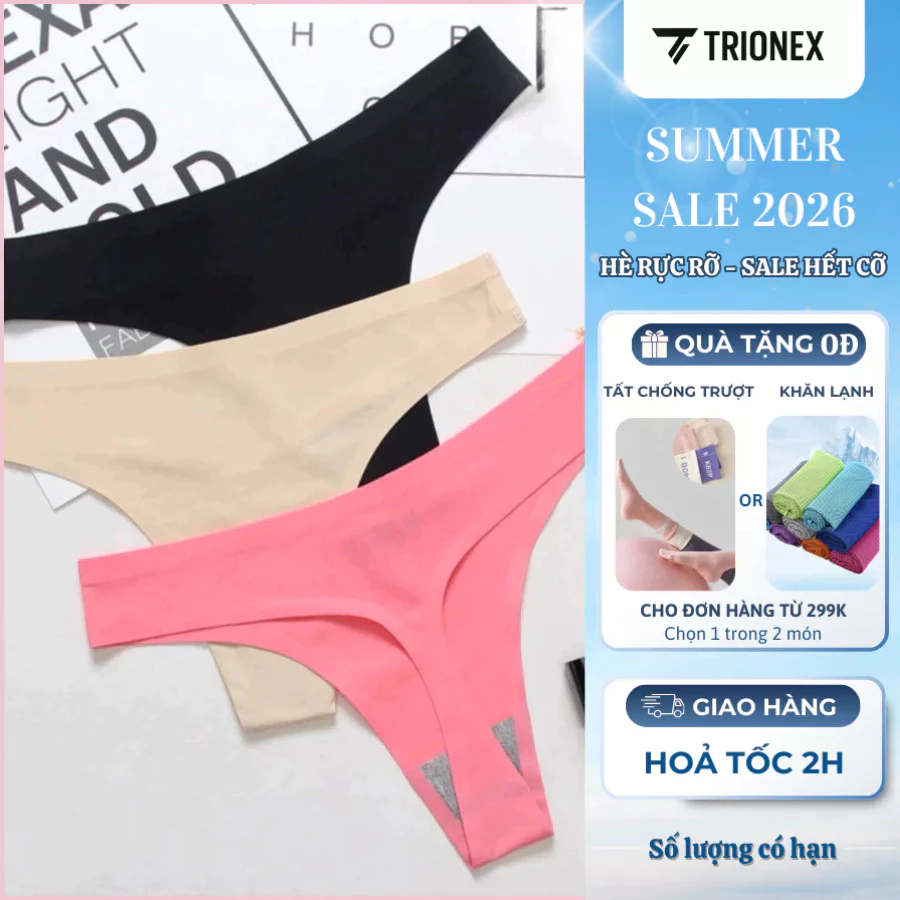 [K204] Quần lọt khe su đúc, không viền, không đường may thoải mái dễ chịu Trionex