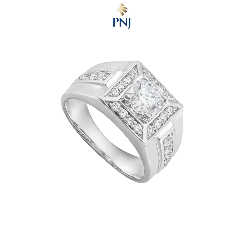 Nhẫn nam Bạc đính đá MANCODE by PNJ XMXMK000172