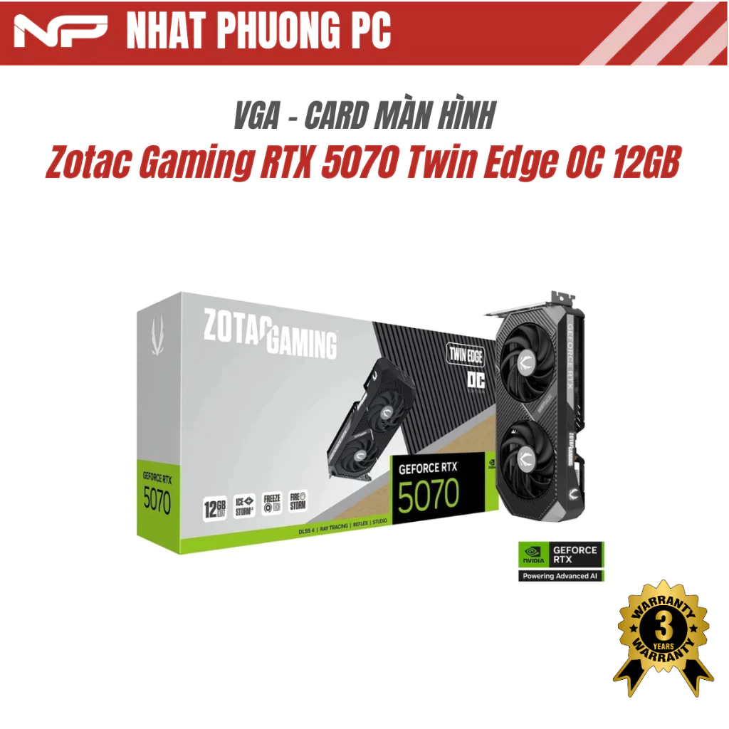 Ảnh sản phẩm: GeForce RTX 5070 12GB