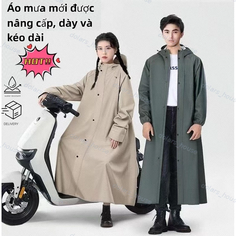 Áo Mưa Trùm Toàn Thân Nam Nữ – Vải Oxford Cao Cấp, Chống Thấm Hiệu Quả, Thích Hợp Đi Xe Máy & Xe Điện