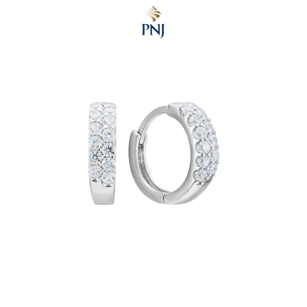 Bông tai Bạc đính đá CZ PNJSilver XM00K000163