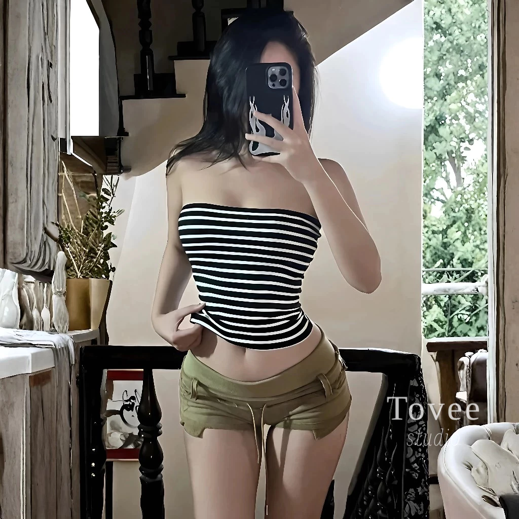 [XẢ HÀNG] Áo ỐNG SỌC NGANG Ôm Body Chất Cotton Mịn BM41, Áo Quây Nữ Nhiều Màu TOVEE