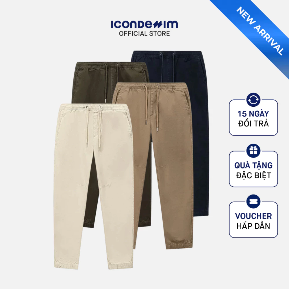 Quần Jogger Nam ICONDENIM Calm Form Regular JGID0076