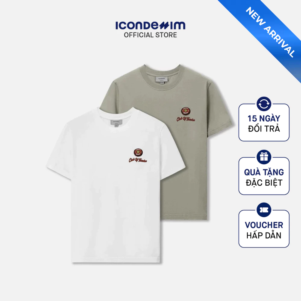 Áo Thun Nam ICONDENIM Club Of Freedom Form Regular ATID0777
