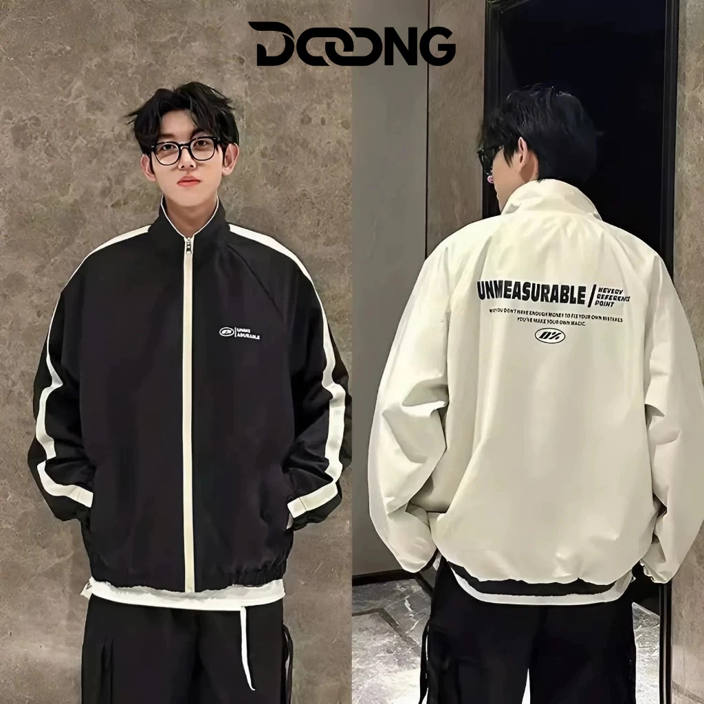 [XẢ HÀNG] Áo khoác dù D% UNMEASURABLE 2 MẶT In Hình nam nữ unisex BM276, Áo bomber dù Mặc 2 Kiểu DOONG