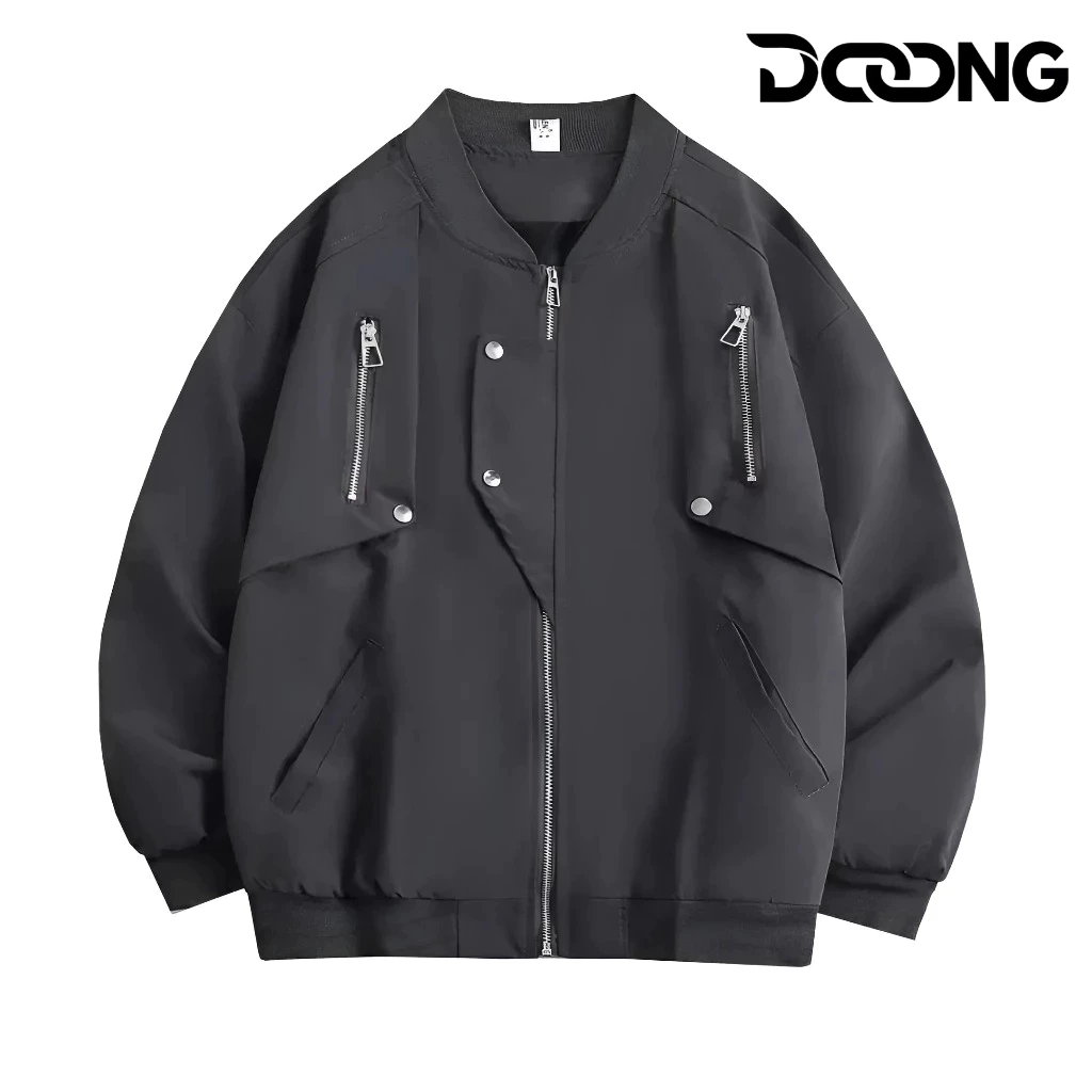 [XẢ HÀNG] Áo Khoác Dù MERO 4 TÚI Unisex Nam Nữ Có Túi Hai Bên Ngực BM260, Áo Bomber Chất Dù Mero Cao Cấp DOONG