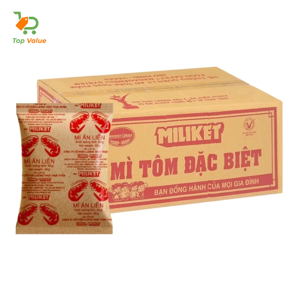 [Top Value] [New] Thùng Mì Miliket FDI-OR-010 (30 gói x 80gr) Tiết Kiệm, Tiện Lợi, Thơm Ngon
