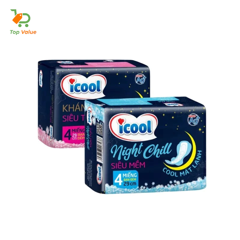[Top Value] Băng Vệ Sinh ICOOL Enter Việt Nam FM1-0676-100 Loại Ban Đêm 29cm Và Night Chill 29cm