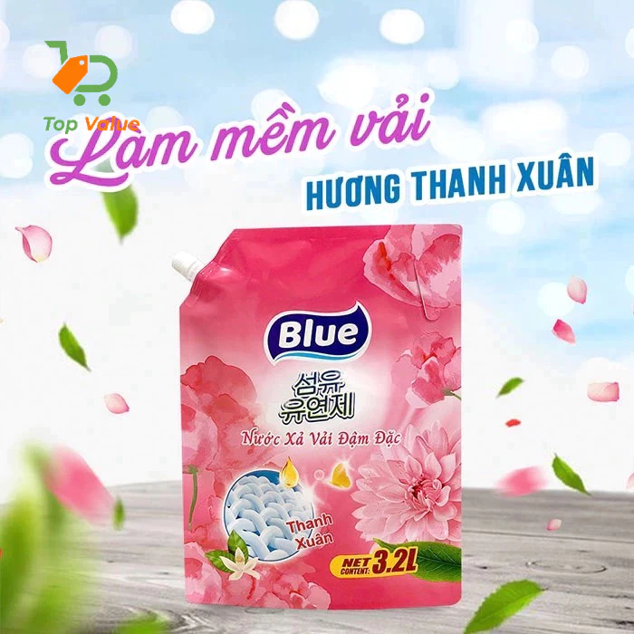 [Top Value] Túi nước xả vải Blue CH13 3.2L hương Thanh xuân dịu nhẹ bền lâu