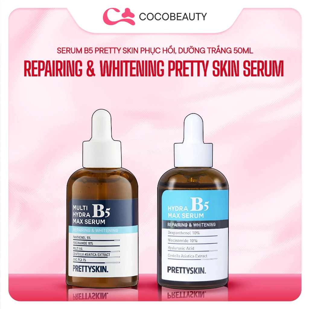 Tinh Chất Serum B5 Pretty Skin Hydra B5 Max Serum, Serum Phục Hồi, Serum Cấp Ẩm, Serum Dưỡng Trắng 50ml
