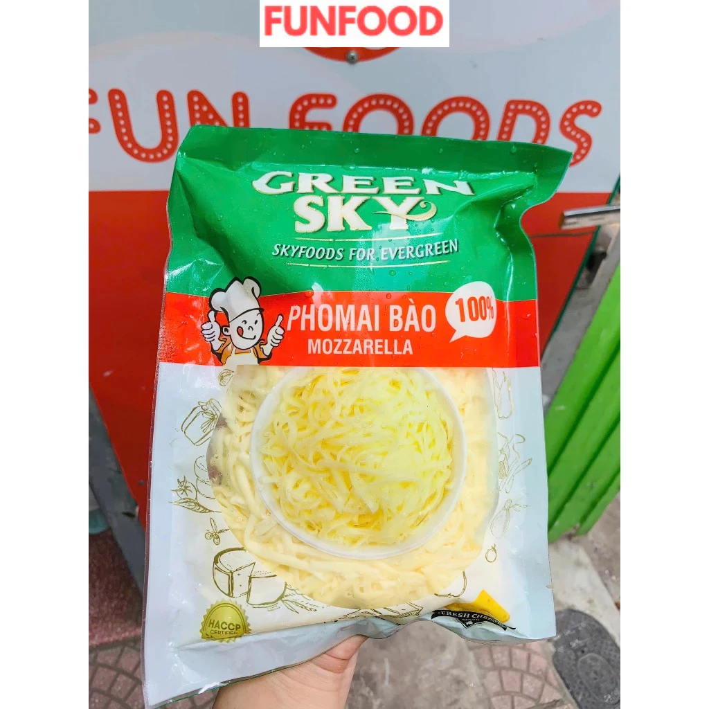 Phô mai bào Mozzarella Greensky 500g ( Giao hàng Hà Nội)