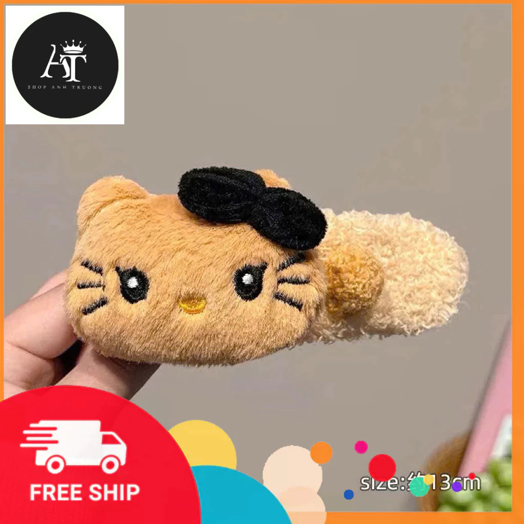 KẸP càng cua 12cm MÈO Hello Kitty BÔNG siêu dễ thương, mẫu mới nhất 2025