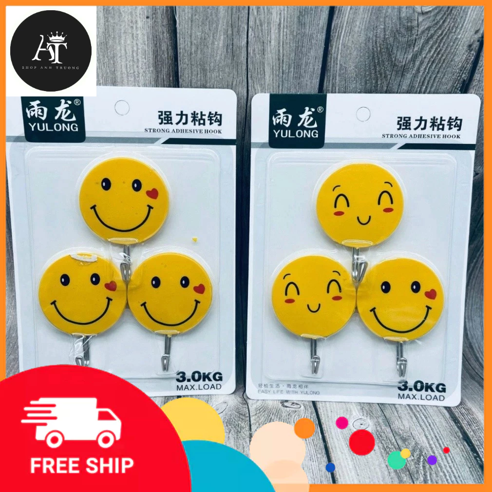 Set 3 cái Móc dán tường hình thú dễ thương - Móc dán tường chịu lực siêu dính treo đồ, vật dụng đa năng tiện ích