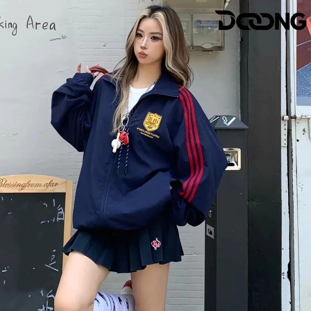 [XẢ HÀNG] Áo khoác dù FOCUS Sọc Tay nam nữ unisex BM102, Áo khoác dù có túi trong DOONG