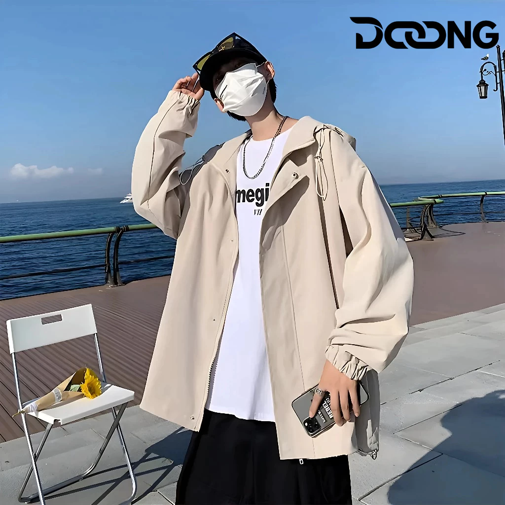 [XẢ HÀNG] Áo khoác dù MERO SUP CÓ NÓN Tag Cao Su nam nữ unisex túi có nắp đậy BM172, Áo dù mero cao cấp 2 lớp DOONG