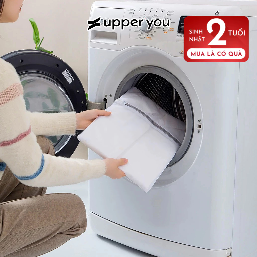 Túi Giặt Lưới Khoá Kéo Size 30x40Cm Chuyên Dụng UPPER YOU Bảo Quản Tất, Quần Áo Sử Dụng Tiện Lợi Cho Máy Giặt Sấy - LB01