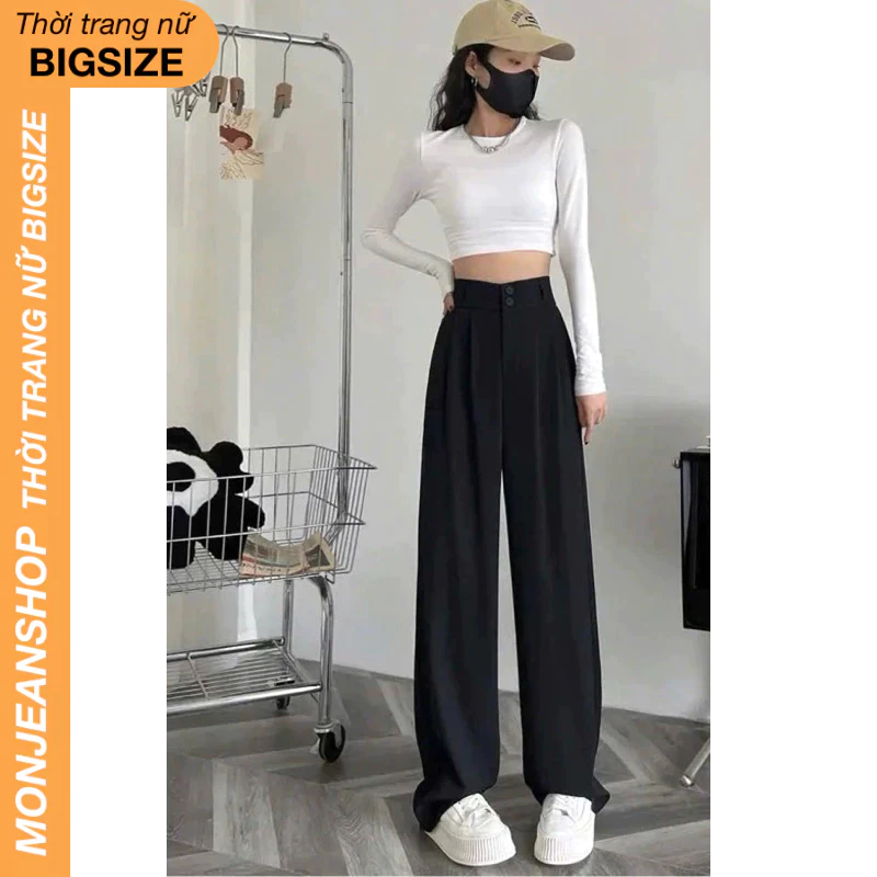 quần suông tây bigize cao cấp lưng thường quốc dân basic đơn giản Ms328